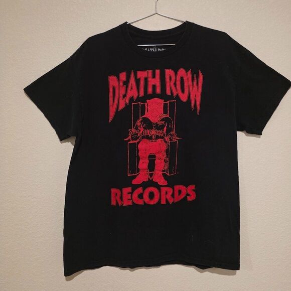 Vintage Death Row Records Tee Sz L - Picture 1 of 3